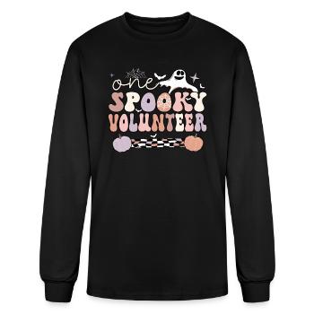 Volunteer Halloween Volunteering Voluntary Work - Men's Long Sleeve T-Shirt - black - Front