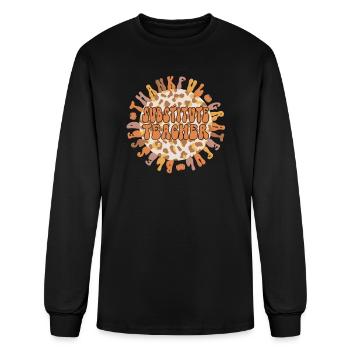 Substitute Teacher Thanksgiving School Sub Teacher - Men's Long Sleeve T-Shirt - black - Front