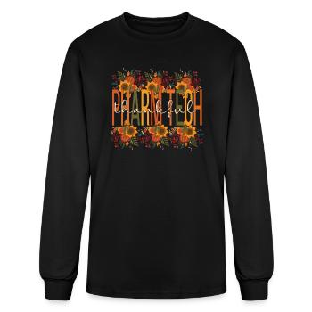 Pharmacy Technologist Thanksgiving Pharmacy Tech - Men's Long Sleeve T-Shirt - black - Front