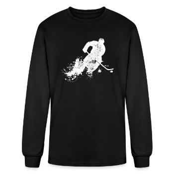 hockey sur glace hockey sur glace - T-shirt à manches longues Homme - noir - Devant