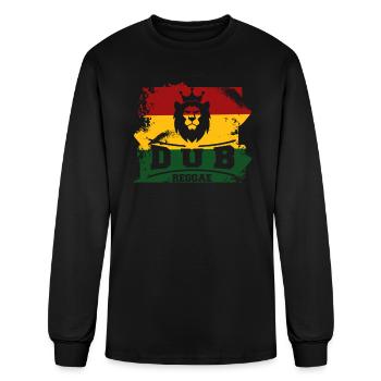 Dub reggae - T-shirt à manches longues Homme - noir - Devant
