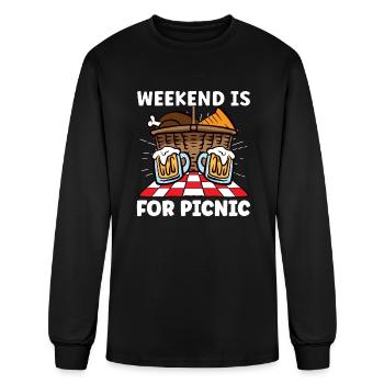 Picnic Lover Picnic Food Basket Picnic Date - Men's Long Sleeve T-Shirt - black - Front