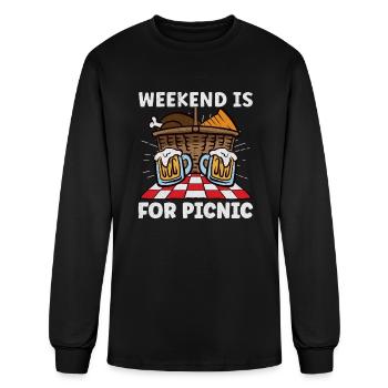 Picnic Lover Picnic Food Basket Picnic Date - Men's Long Sleeve T-Shirt - black - Front