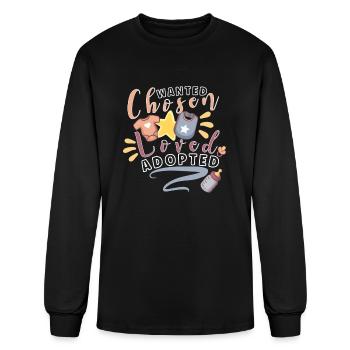 Funny Adoption Adoption Day Gifts Adoption Family - Men's Long Sleeve T-Shirt - black - Front