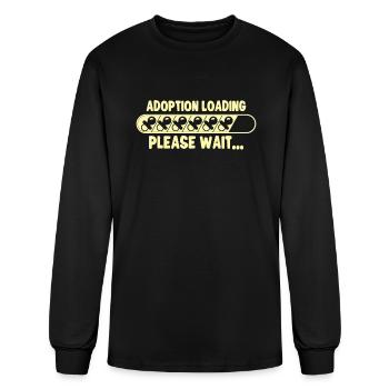Funny Adoption Adoption Day Gifts Adoption Family - Men's Long Sleeve T-Shirt - black - Front