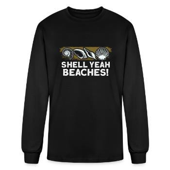 coquillages coquillages collecteur de coquillages collection cadeau - T-shirt à manches longues Homme - noir - Devant
