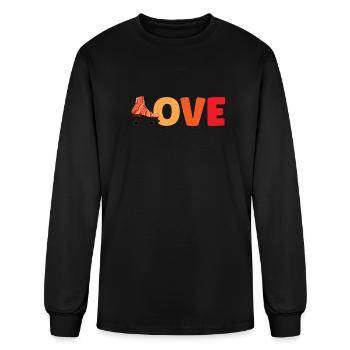Roller Skate Roller Skating Roller Derby - Men's Long Sleeve T-Shirt - black - Front