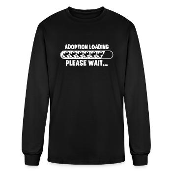 Funny Adoption Adoption Day Gifts Adoption Family - Men's Long Sleeve T-Shirt - black - Front