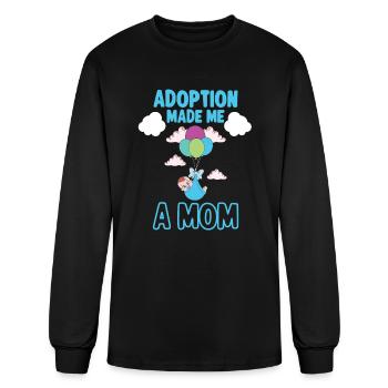 Funny Adoption Adoption Day Gifts Adoption Family - Men's Long Sleeve T-Shirt - black - Front