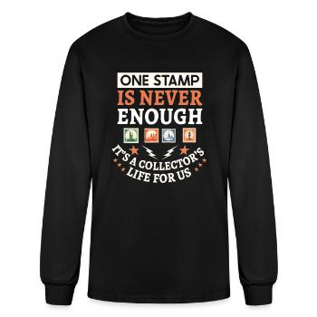 Philately Philatelist Stamp Collecting Stamp - Men's Long Sleeve T-Shirt - black - Front