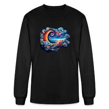 Philately Philatelist Stamp Collecting Stamp - Men's Long Sleeve T-Shirt - black - Front