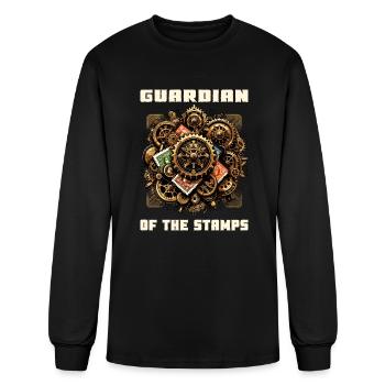 Philately Philatelist Stamp Collecting Stamp - Men's Long Sleeve T-Shirt - black - Front