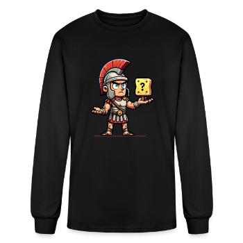 Funny Sponge Roman History Roman Empire Bathroom - Men's Long Sleeve T-Shirt - black - Front
