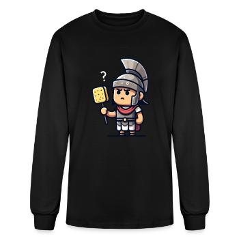 Funny Sponge Roman History Roman Empire Bathroom - Men's Long Sleeve T-Shirt - black - Front