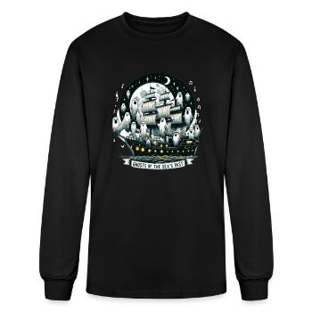 Sailors Sea Shanty Singing Ship Adventures - Men's Long Sleeve T-Shirt - black - Front