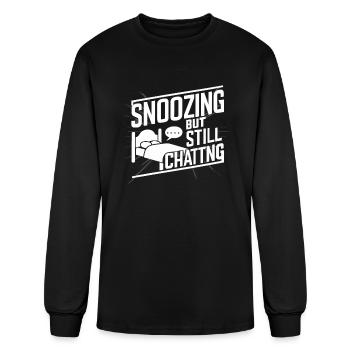 Sleep Talking Somniloquy Talking In Sleep Sleep - Men's Long Sleeve T-Shirt - black - Front