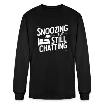 Sleep Talking Somniloquy Talking In Sleep Sleep - Men's Long Sleeve T-Shirt - black - Front