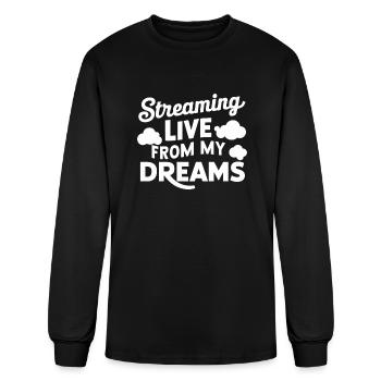 Sleep Talking Somniloquy Talking In Sleep Sleep - Men's Long Sleeve T-Shirt - black - Front