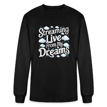 Sleep Talking Somniloquy Talking In Sleep Sleep - Men's Long Sleeve T-Shirt - black - Front