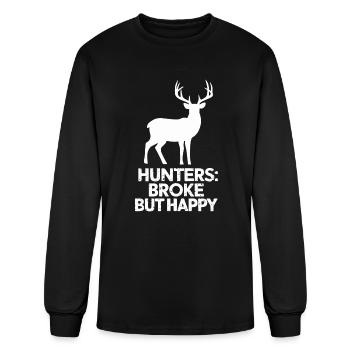 Ultimate Deer Hunting Lifestyle: Celebrate - Men's Long Sleeve T-Shirt - black - Front