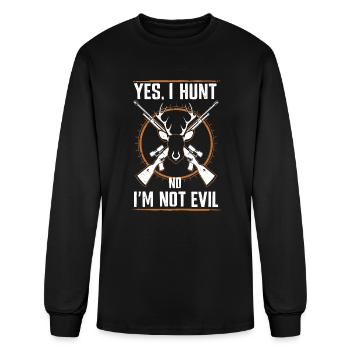 Ultimate Deer Hunting Lifestyle: Celebrate - Men's Long Sleeve T-Shirt - black - Front