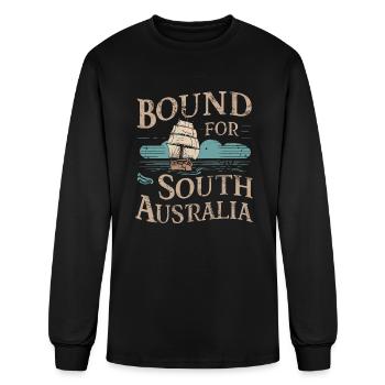 Sailors Sea Shanty Singing Ship Adventures - Men's Long Sleeve T-Shirt - black - Front