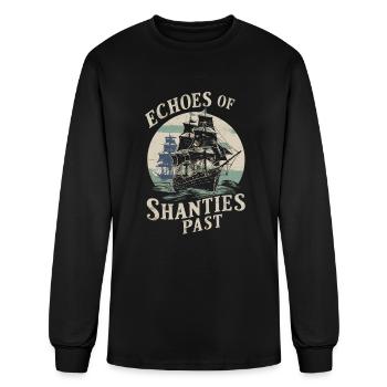 Sailors Sea Shanty Singing Ship Adventures - Men's Long Sleeve T-Shirt - black - Front