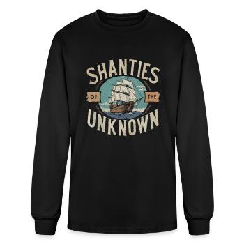Sailors Sea Shanty Singing Ship Adventures - Men's Long Sleeve T-Shirt - black - Front