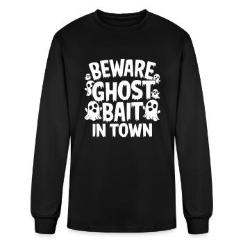 Ghost Bait Halloween Parapsychology Paranormal Gho - Men's Long Sleeve T-Shirt - black - Front