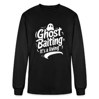 Ghost Bait Halloween Parapsychology Paranormal Gho - Men's Long Sleeve T-Shirt - black - Front
