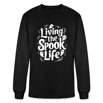 Appât fantôme Halloween Parapsychologie Paranormal Gho - T-shirt à manches longues Homme - noir - Devant