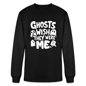 Ghost Bait Halloween Parapsychology Paranormal Gho - Men's Long Sleeve T-Shirt - black - Front