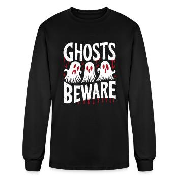 Appât fantôme Halloween Parapsychologie Paranormal Gho - T-shirt à manches longues Homme - noir - Devant