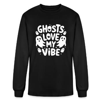Ghost Bait Halloween Parapsychology Paranormal Gho - Men's Long Sleeve T-Shirt - black - Front