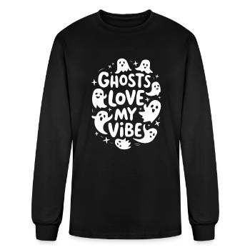 Ghost Bait Halloween Parapsychology Paranormal Gho - Men's Long Sleeve T-Shirt - black - Front