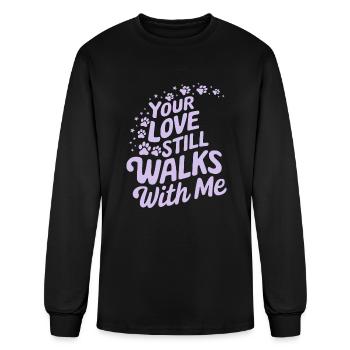 Pet Memory Pet Remembrance Pet Sympathy Tribute - Men's Long Sleeve T-Shirt - black - Front