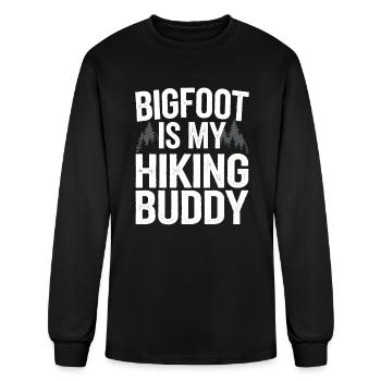 Bigfoot Believer Sasquatch Cryptid Forest Creature - Men's Long Sleeve T-Shirt - black - Front