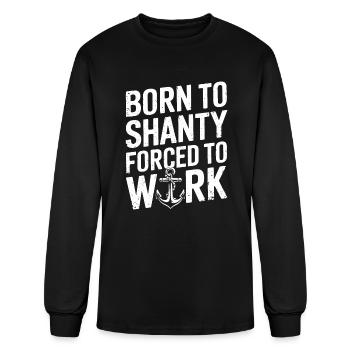 Sailors Sea Shanty Singing Ship Adventures - Men's Long Sleeve T-Shirt - black - Front