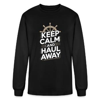 Sailors Sea Shanty Singing Ship Adventures - Men's Long Sleeve T-Shirt - black - Front