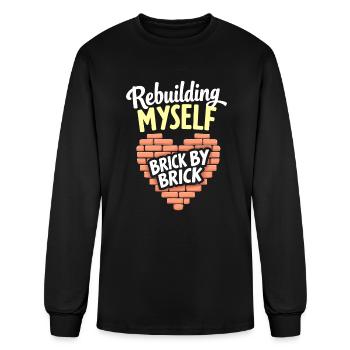 Breakup Empowerment Self-Love Fresh Starts - Men's Long Sleeve T-Shirt - black - Front