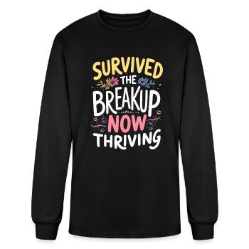 Breakup Empowerment Self-Love Fresh Starts - Men's Long Sleeve T-Shirt - black - Front