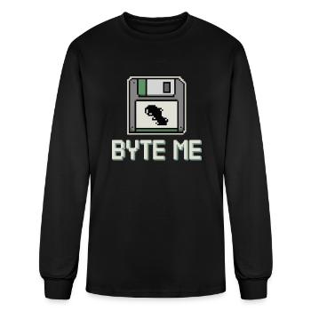 Retro Computing Fans Vintage Computers Old-School - Men's Long Sleeve T-Shirt - black - Front