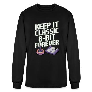 Retro Computing Fans Vintage Computers Old-School - Men's Long Sleeve T-Shirt - black - Front