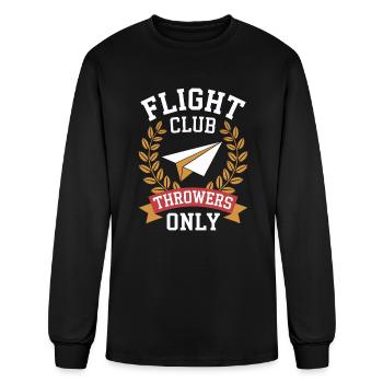 Paper Airplane Builder DIY Folding Expert Creative - Men's Long Sleeve T-Shirt - black - Front