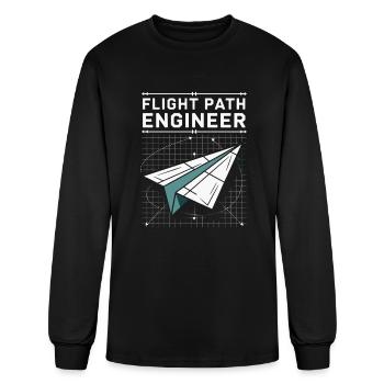 Paper Airplane Builder DIY Folding Expert Creative - Men's Long Sleeve T-Shirt - black - Front