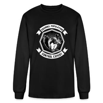 Squirrel Population Control Expert - Men's Long Sleeve T-Shirt - black - Front