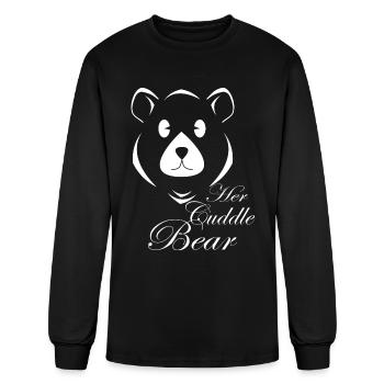 Her Cuddle Bear - Men's Long Sleeve T-Shirt - black - Front
