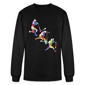 Stunt Scooter - Men's Long Sleeve T-Shirt - black - Front