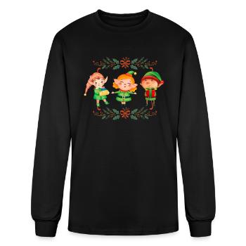 Tree Elf From The Elf squad - Men's Long Sleeve T-Shirt - black - Front