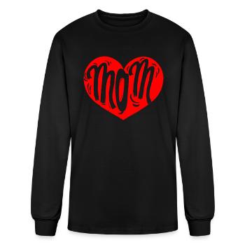 I Love Mom - Men's Long Sleeve T-Shirt - black - Front